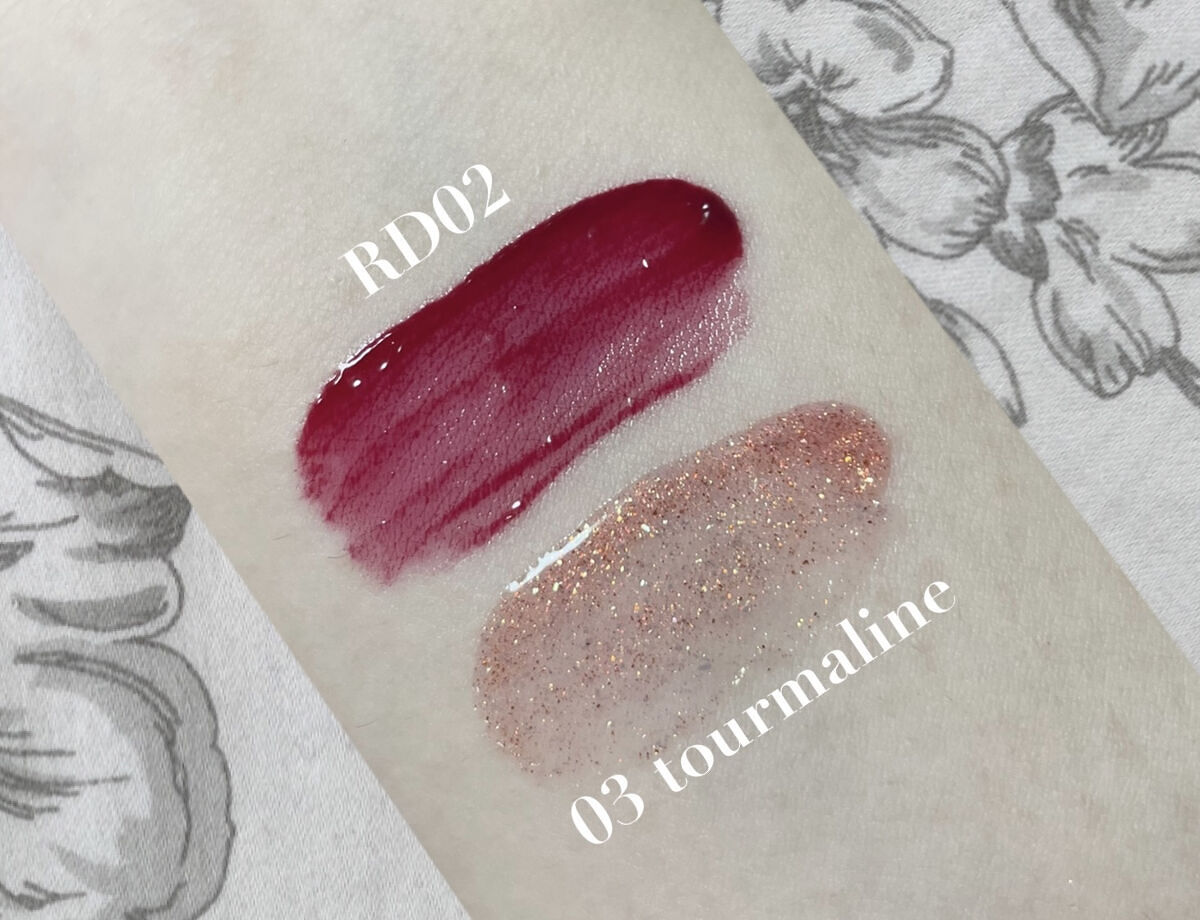 リップグリッター ３トルマリン/A’pieu/リップグロスを使ったクチコミ（2枚目）