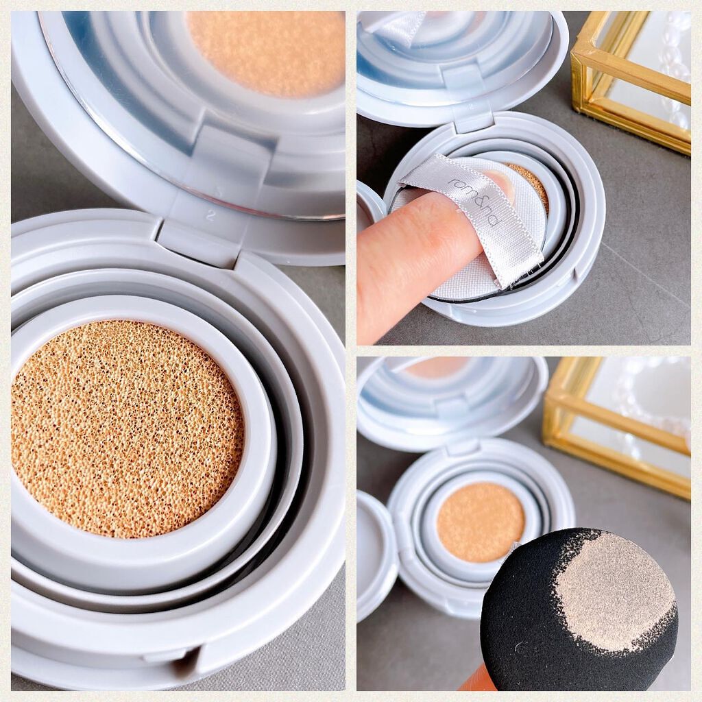 ヌーゼロクッション/rom&nd/クッションファンデーションを使ったクチコミ(5枚目)