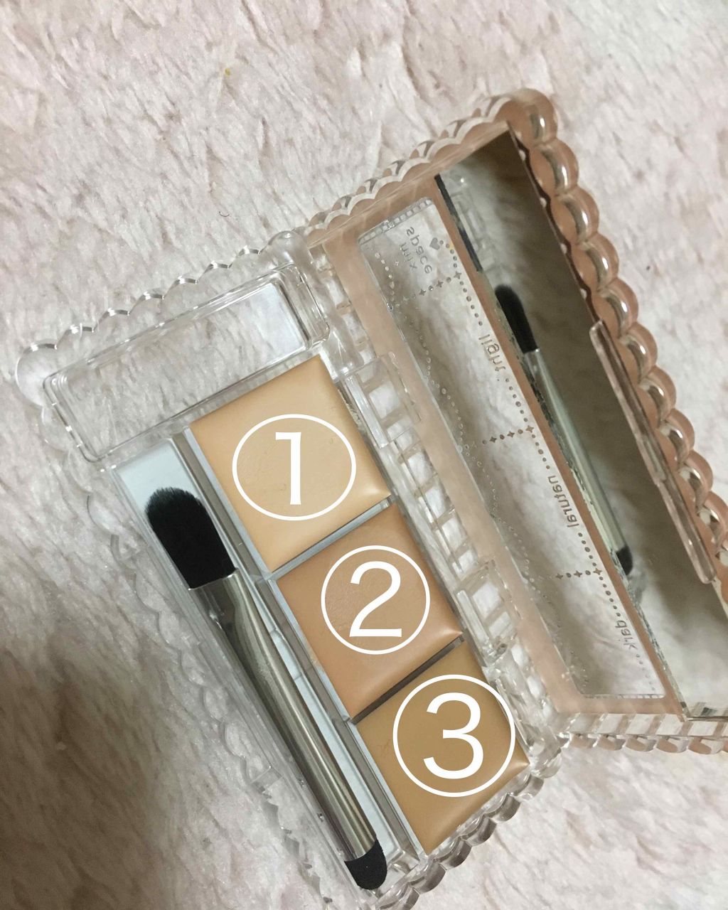 カラーミキシングコンシーラー/キャンメイク/パレットコンシーラーを使ったクチコミ（2枚目）