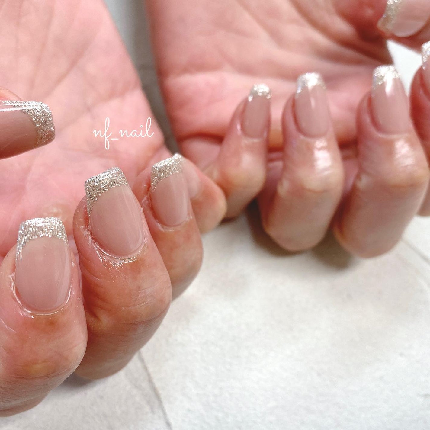 Natsumi◎nailist on LIPS 「.ベース込みフレンチ¥8,180.#ネイル#ネイルデザイン..」(1枚目)