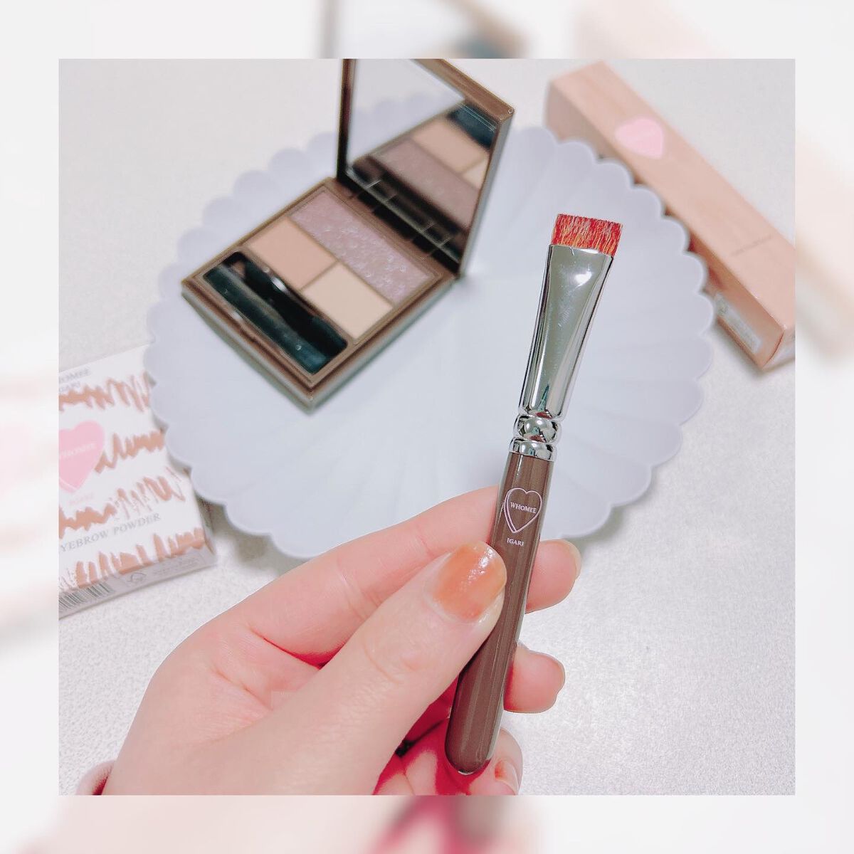 フーミー マルチアイブロウパウダー オイルブラウン/WHOMEE/パウダーアイブロウを使ったクチコミ（3枚目）