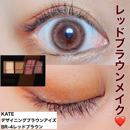 デザイニングブラウンアイズ BR-4 レッドブラウン/KATE/アイシャドウパレットを使ったクチコミ(1枚目)