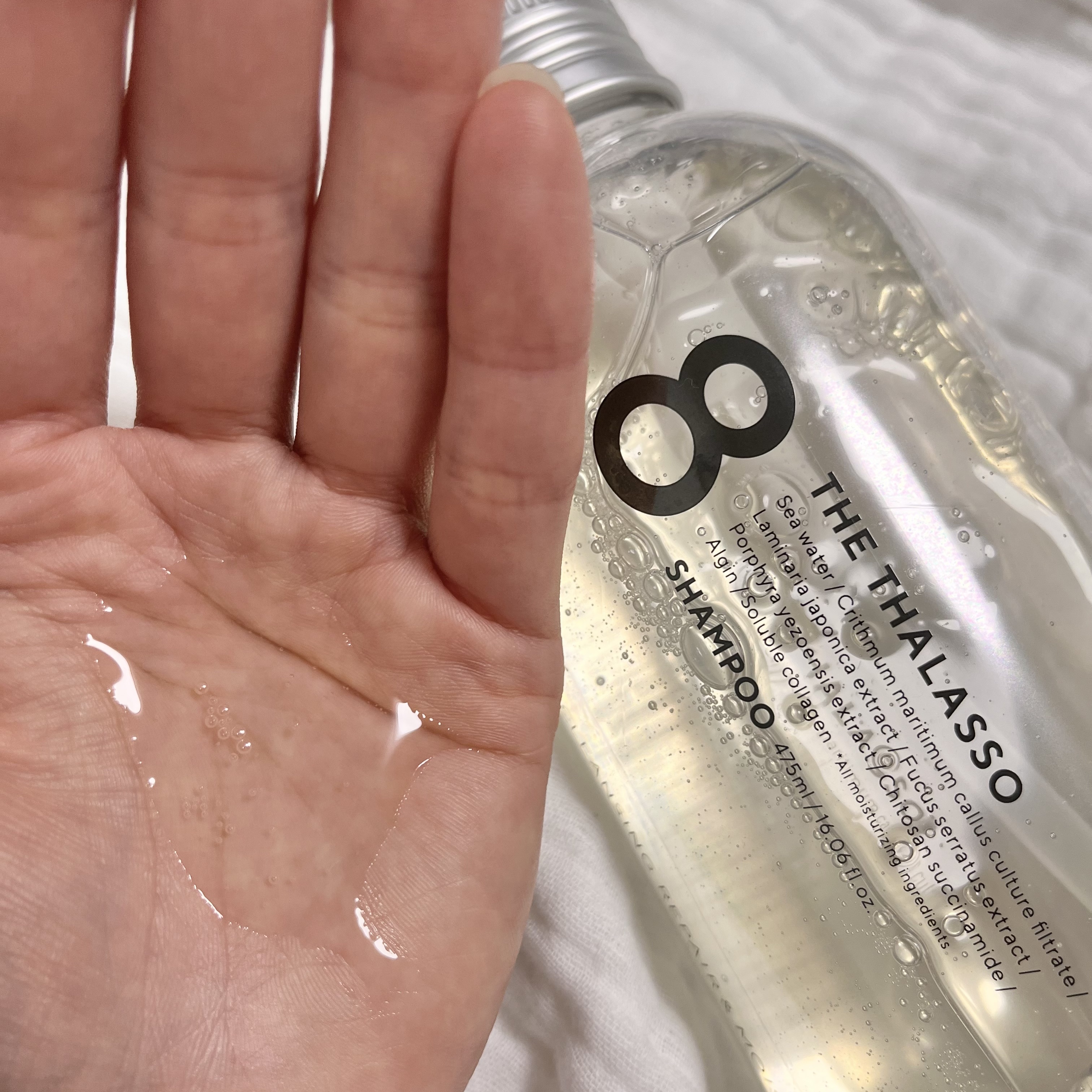 [旧商品]クレンジングリペア＆モイスト 美容液シャンプー／ディープリペア＆アクアモイスト 美容液トリートメント シャンプー/エイトザタラソ/市販シャンプーを使ったクチコミ（2枚目）