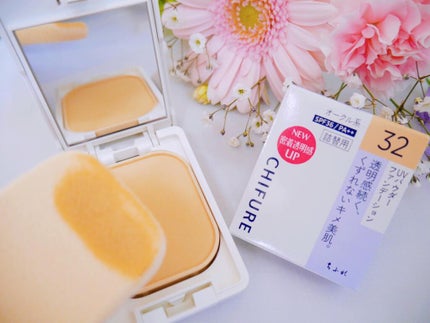 UV パウダー ファンデーション/ちふれ/パウダーファンデーションを使ったクチコミ(4枚目)