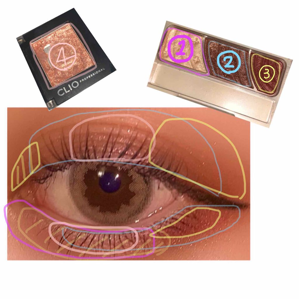 トーンアップアイシャドウ/CEZANNE/アイシャドウパレットを使ったクチコミ（2枚目）