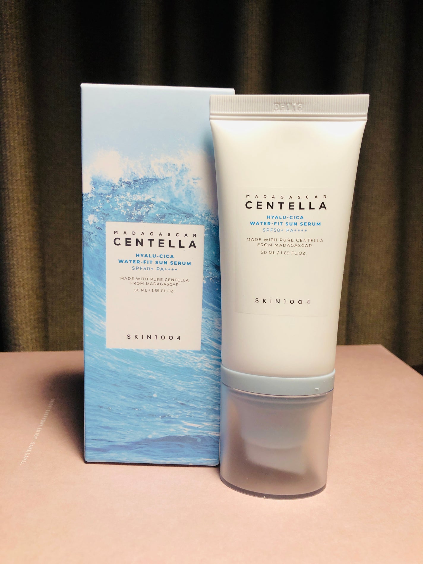 ヒアルーシカ ウォーターフィット サンセラム/SKIN1004/日焼け止めローションを使ったクチコミ(1枚目)