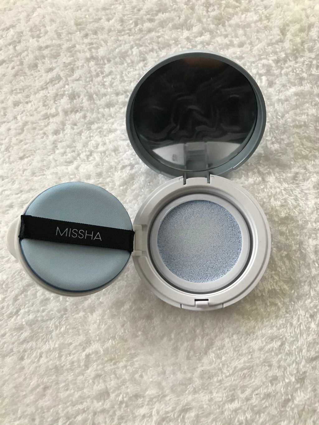 M クッションベース(ブルー)/MISSHA/化粧下地を使ったクチコミ(3枚目)