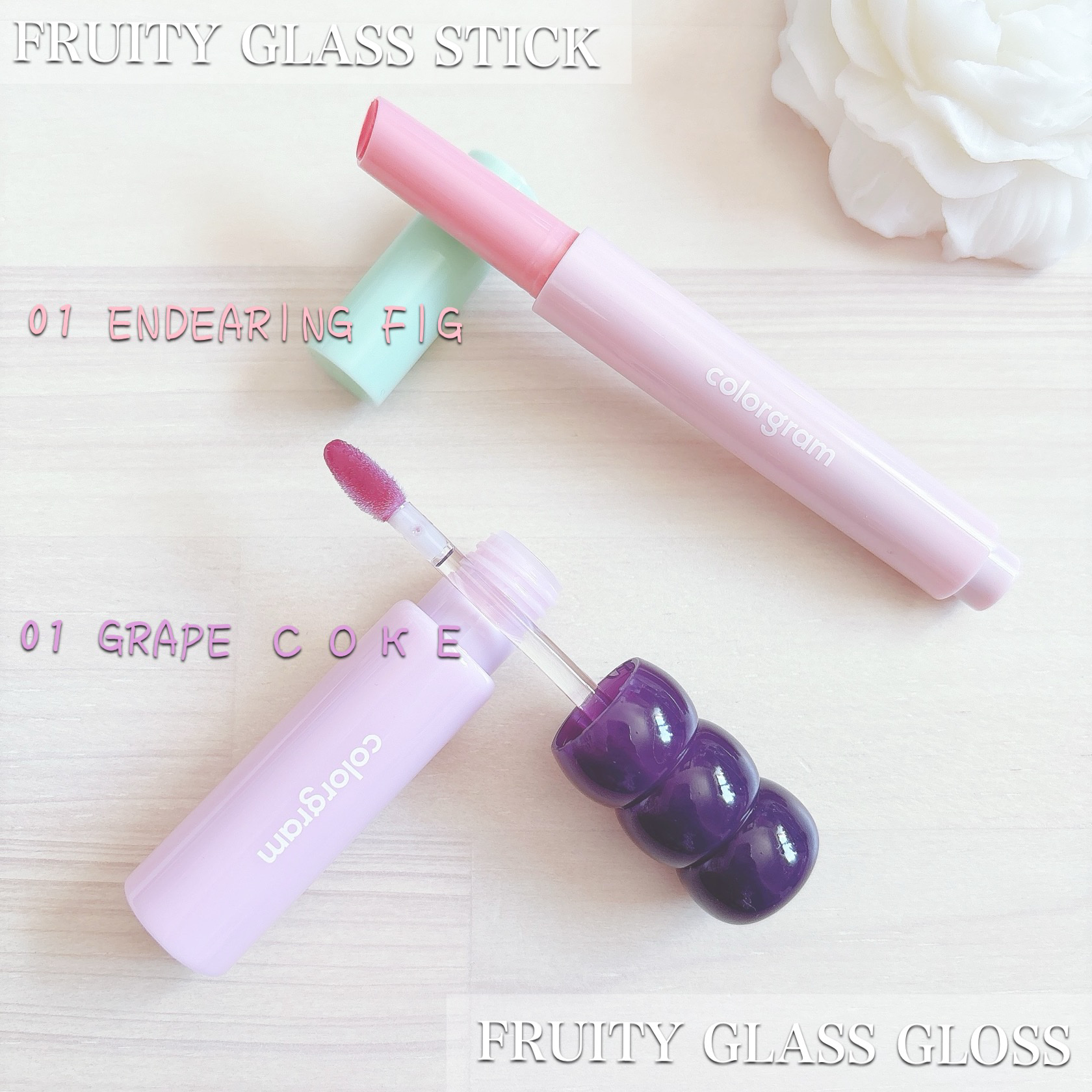 タンフルグラスグロス/Colorgram/リップグロスを使ったクチコミ（2枚目）