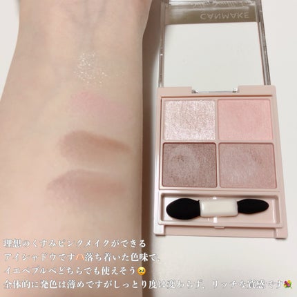 シルキースフレアイズ(マットタイプ)/キャンメイク/アイシャドウパレットを使ったクチコミ(3枚目)