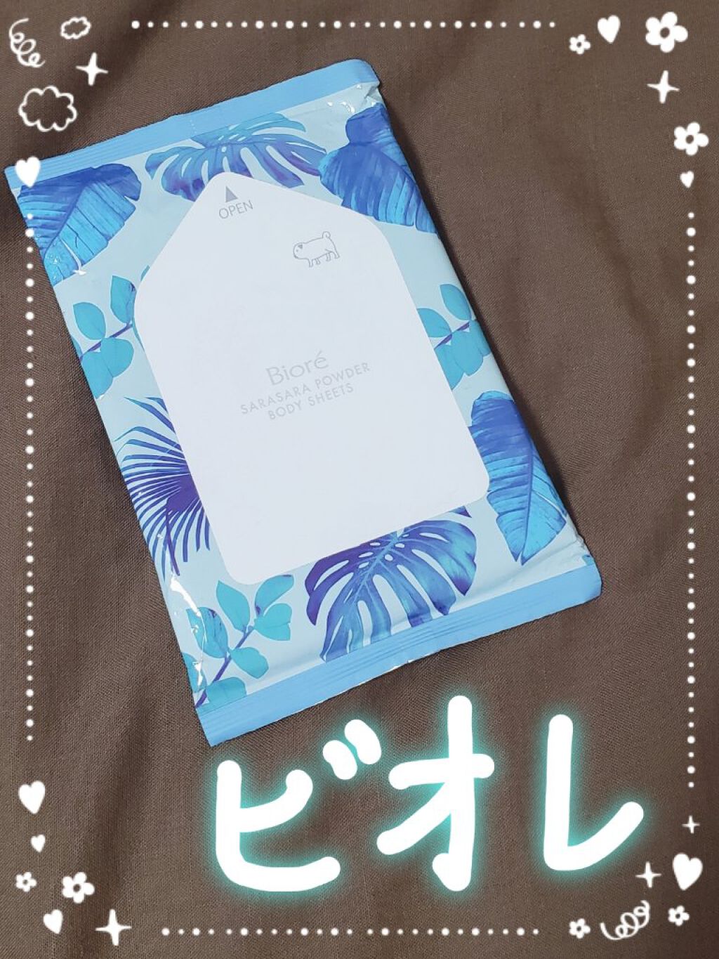 さらさらパウダーシート ふわっとローズの香り/ビオレ/ボディシートを使ったクチコミ（1枚目）