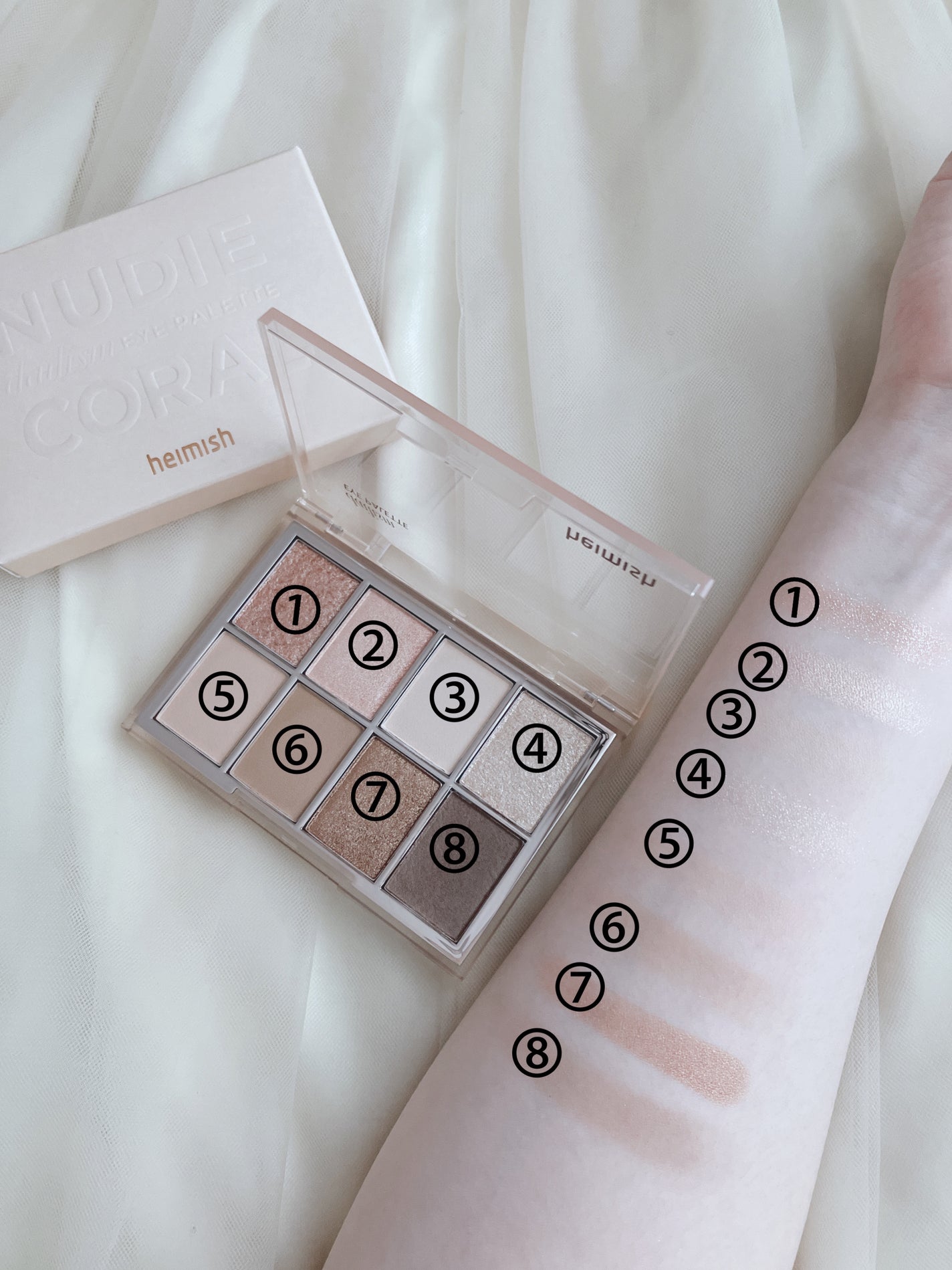 デイリズムアイパレット/heimish/アイシャドウパレットを使ったクチコミ(2枚目)