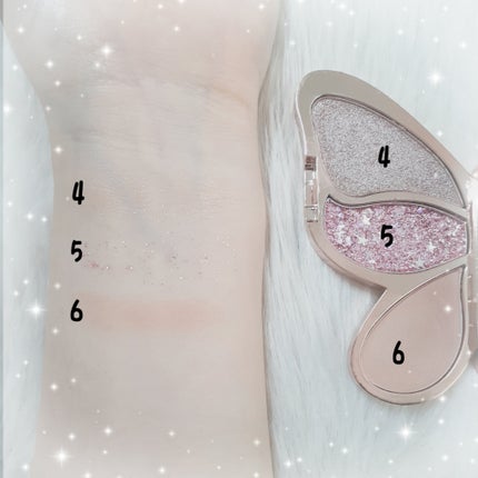 butterfly 6 colors Eye Shadow/gecomo/アイシャドウパレットを使ったクチコミ(4枚目)