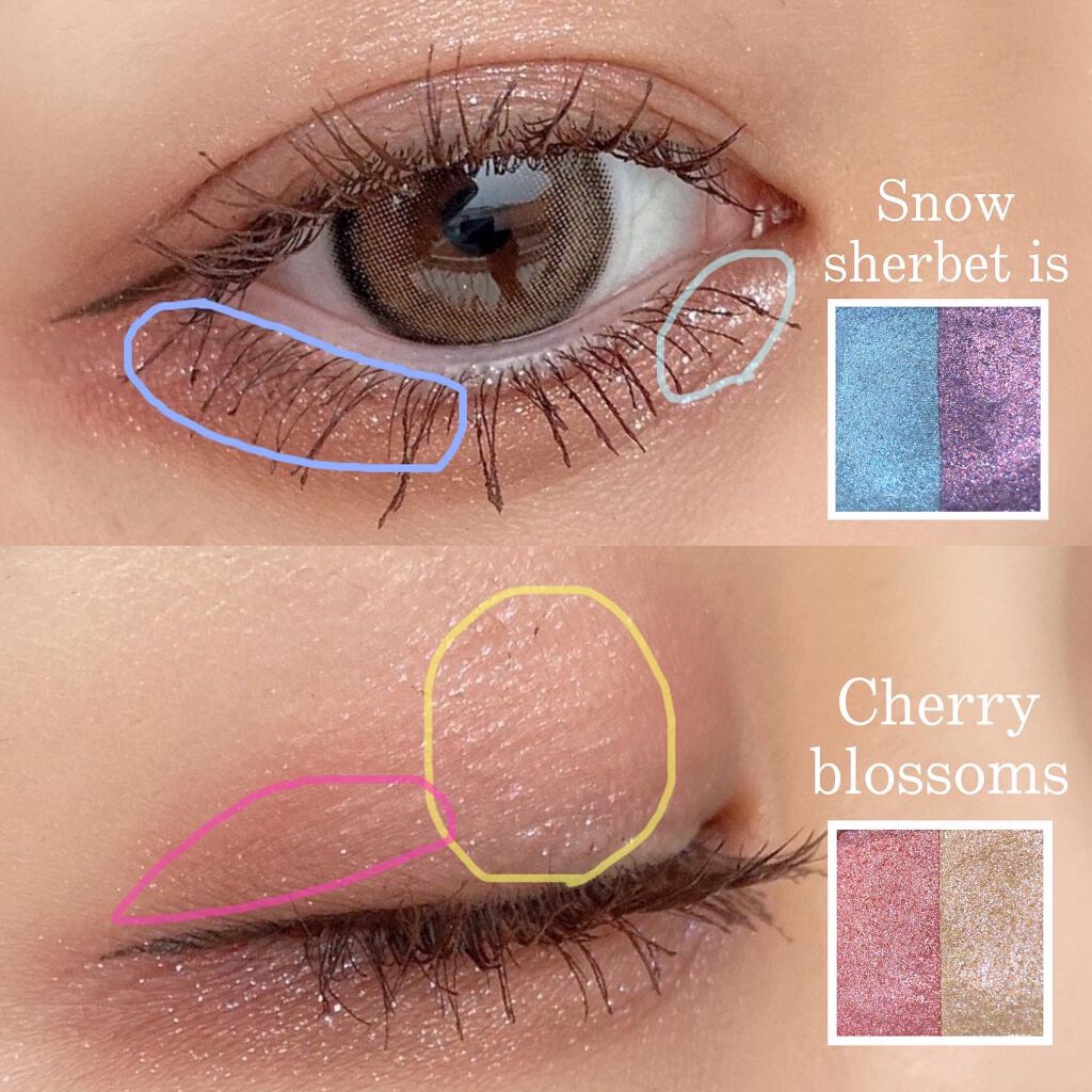 ラメシャワーシャドウ/funme+ME/ジェル・クリームアイシャドウを使ったクチコミ(3枚目)