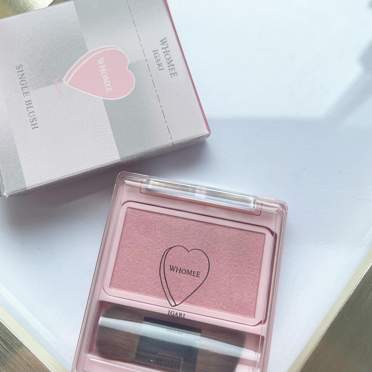 フーミー シングルブラッシュ/WHOMEE/パウダーチークを使ったクチコミ（1枚目）