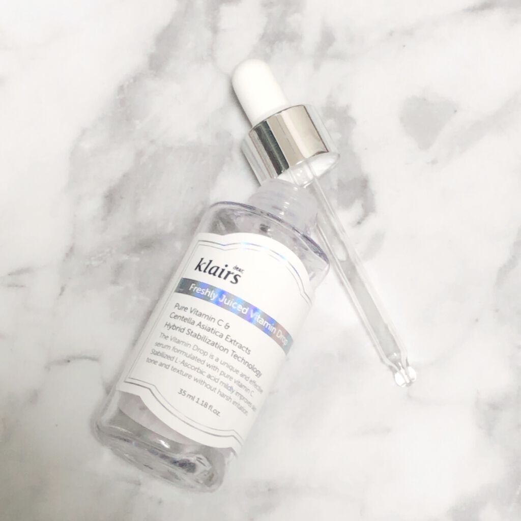 Klairs
フレッシュリージュースドビタミンドロップ



…使い切っての感想です…


肌に乗せるとじんわり暖かくなるので
毛穴の奥までしっかり浸透している
感じがしました
※目に入るとテンションが下がります


毛穴が引き締まる感覚は