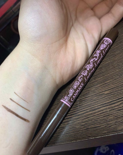 ラスティングリキッドライナー/キャンメイク/リキッドアイライナーを使ったクチコミ(1枚目)