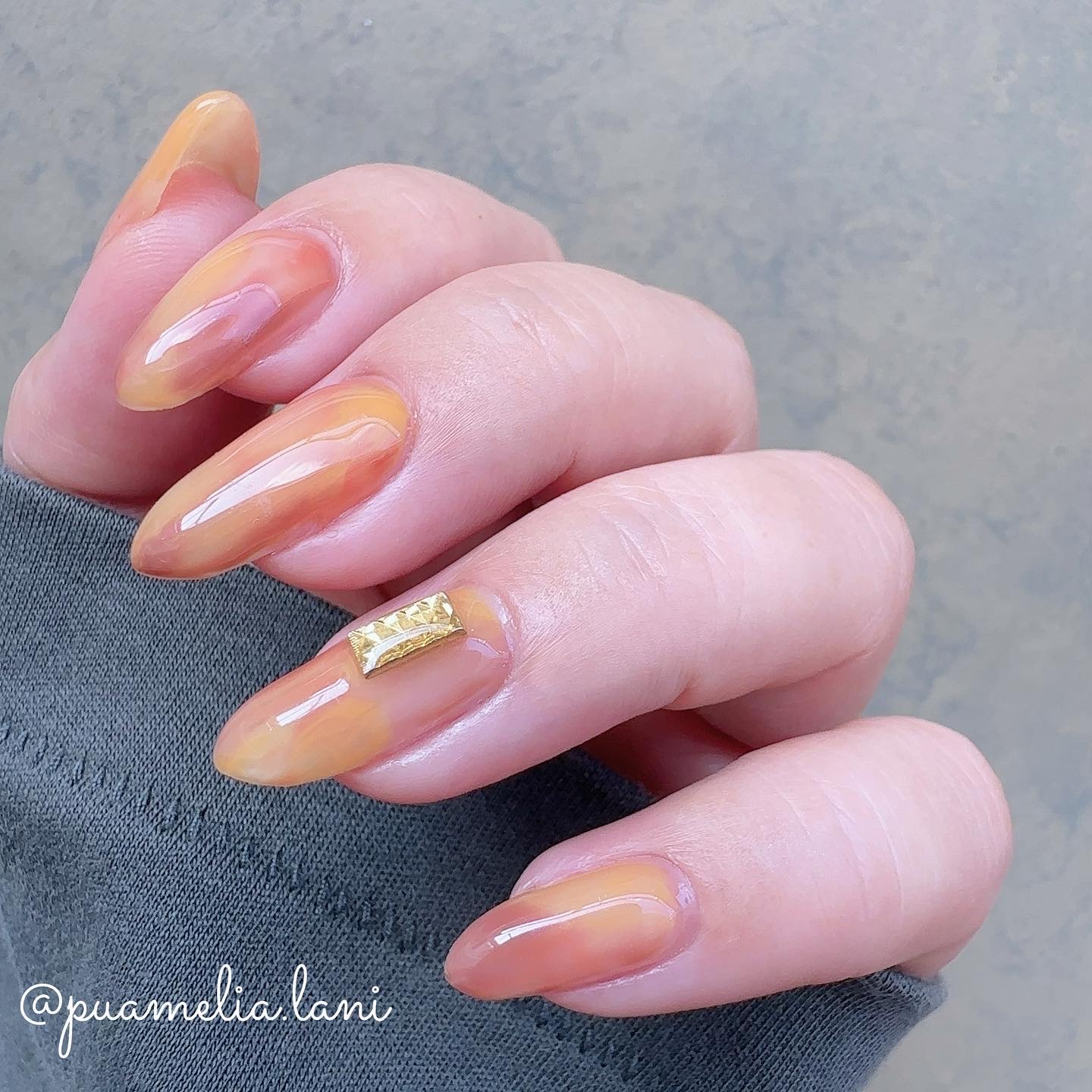 チャームスティックジェル #45 アンティークローズ/OMD/オールインワンネイルを使ったクチコミ（3枚目）