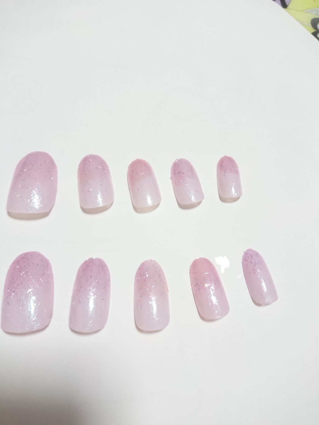 クリアネイルチップ/セリア/ネイルチップ・パーツを使ったクチコミ（1枚目）