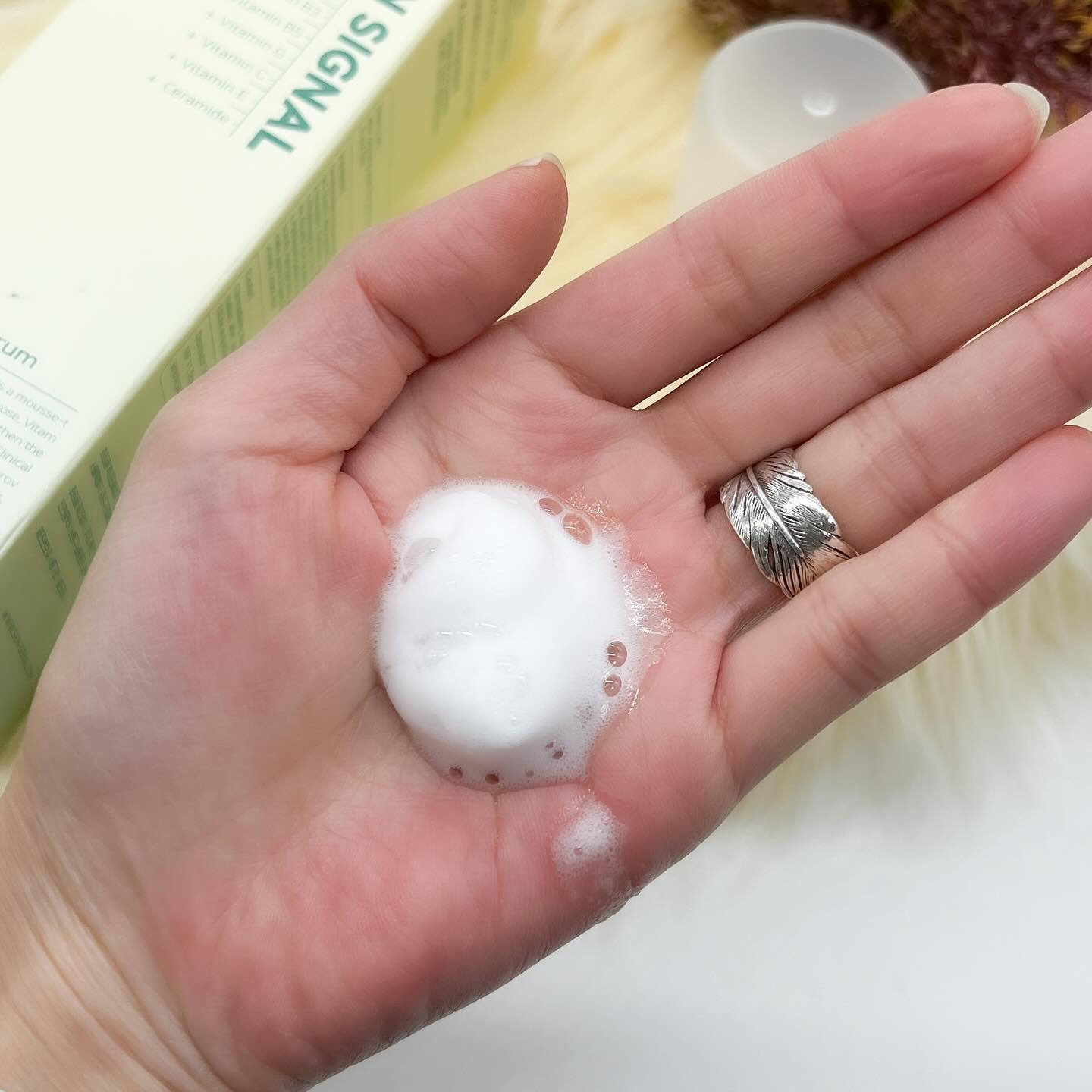 バイタルイミュンショットファーストバブルセラム/SKIN SIGNAL/美容液を使ったクチコミ（3枚目）