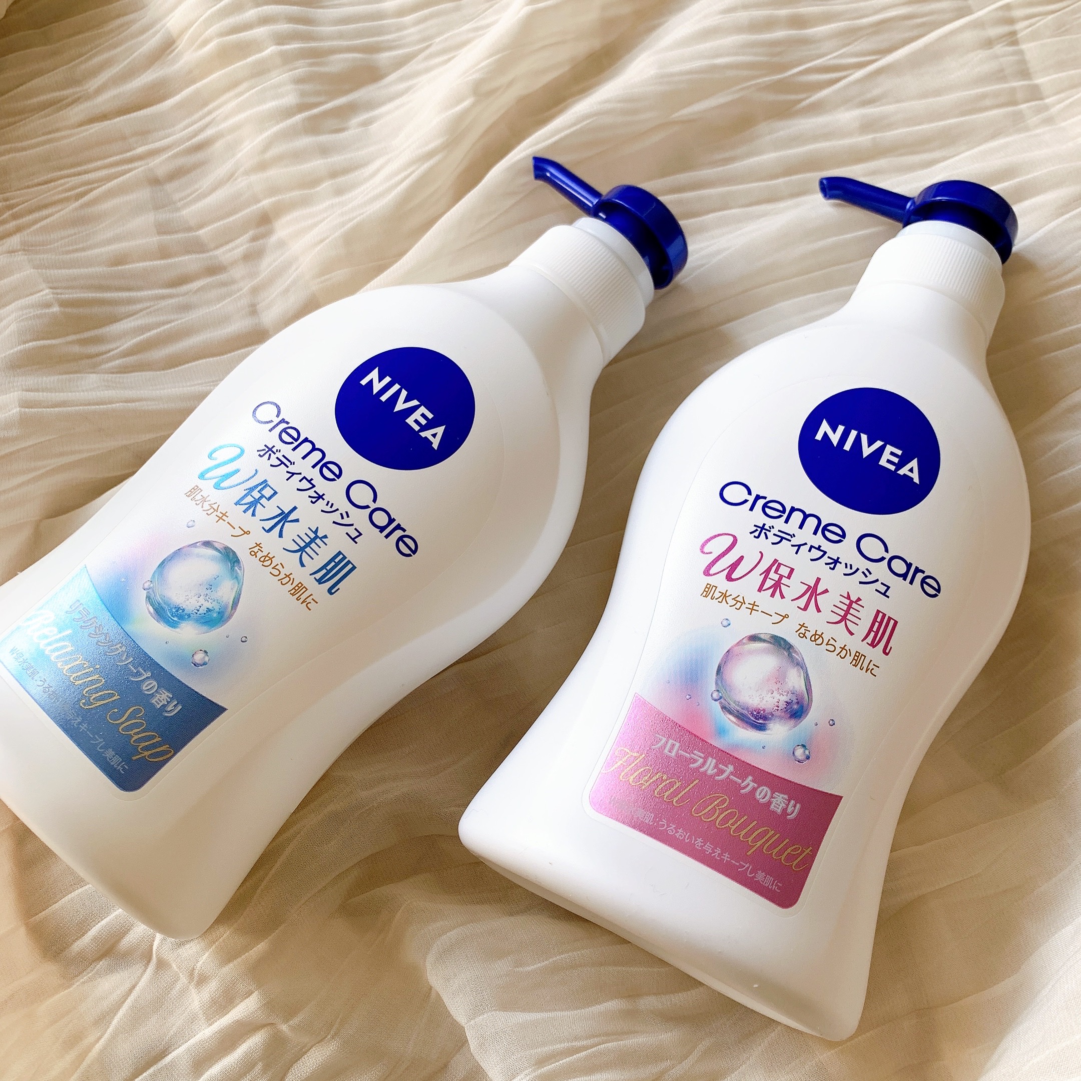 クリームケア ボディウォッシュ W保水美肌 フローラルブーケの香り/ニベア/ボディソープを使ったクチコミ（1枚目）