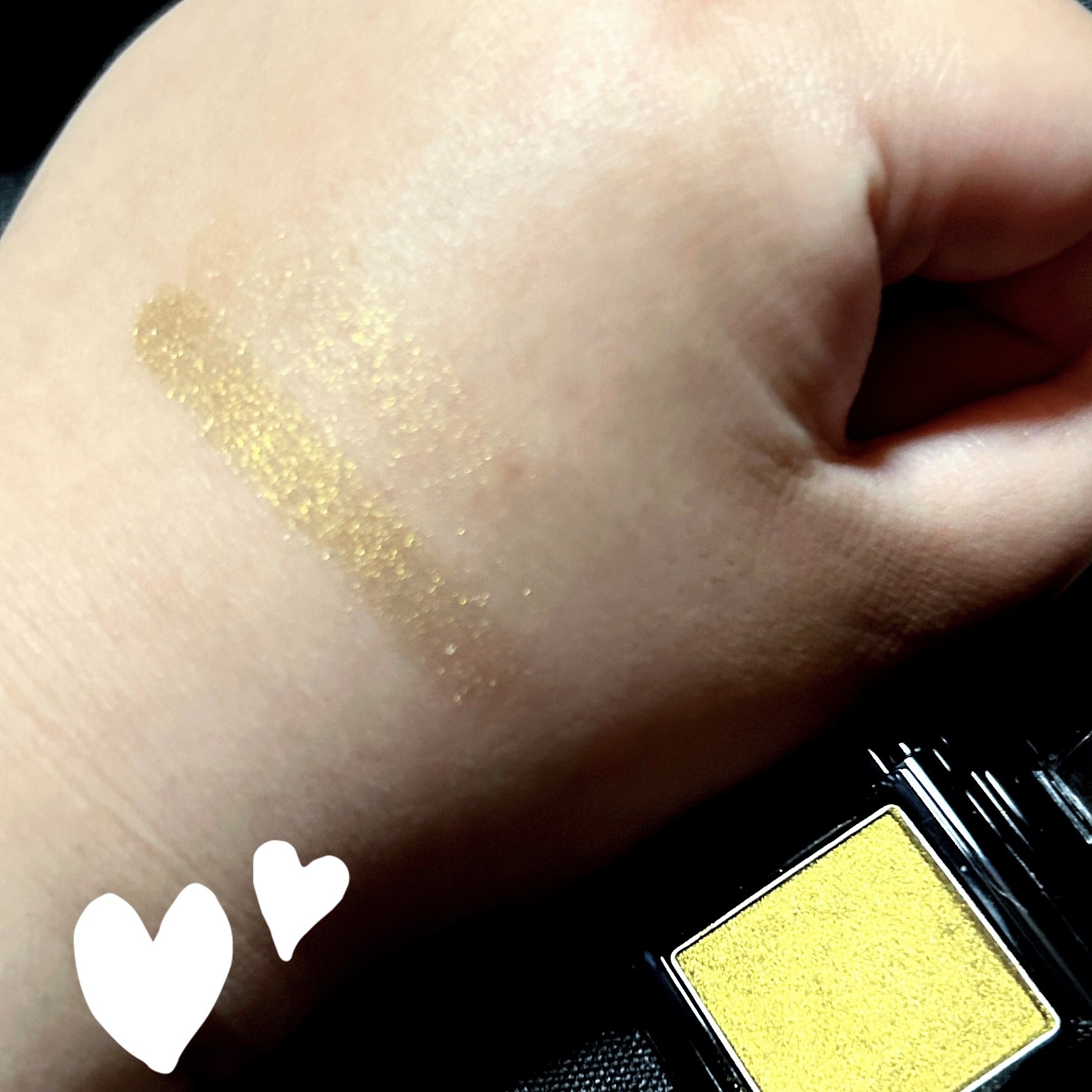 ヴィセ アヴァン シングルアイカラー 050 AMBER GOLD/Visée/単色アイシャドウを使ったクチコミ（2枚目）