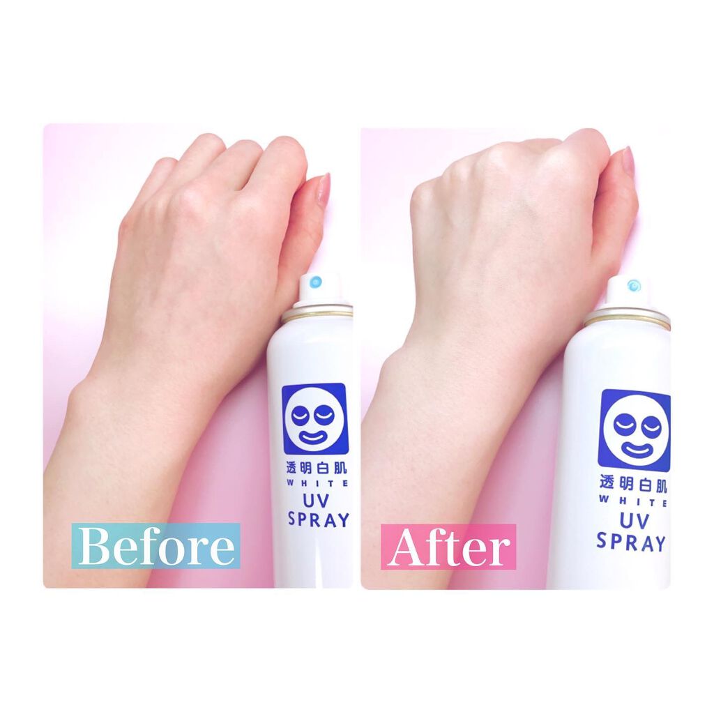 透明白肌　ホワイトUVスプレー/透明白肌/日焼け止めミスト・スプレーを使ったクチコミ（3枚目）