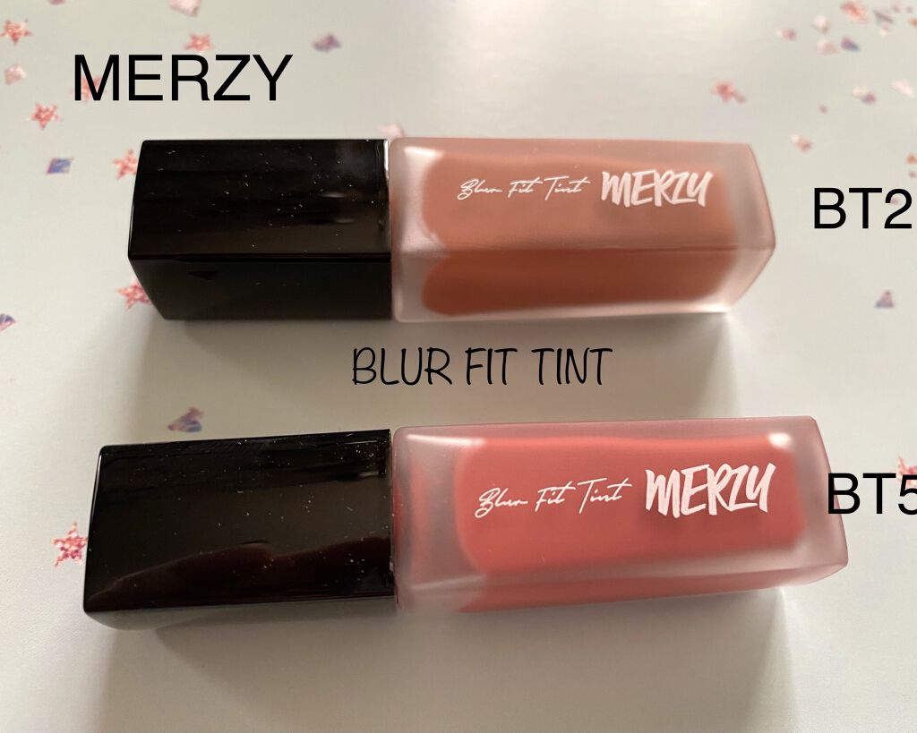 ブラー フィット ティント/MERZY/リップティントを使ったクチコミ（1枚目）
