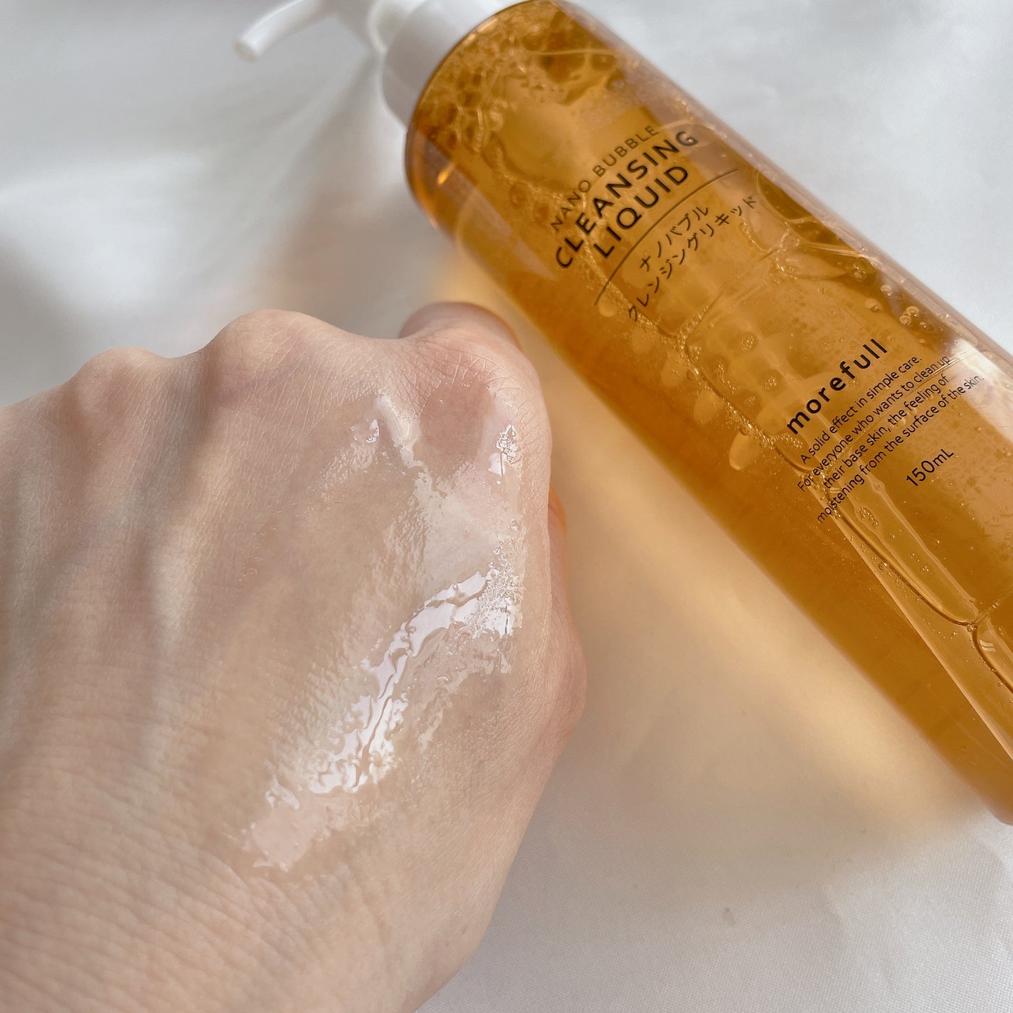 ナノバブルクレンジングリキッド/morefull /オイルクレンジングを使ったクチコミ(7枚目)