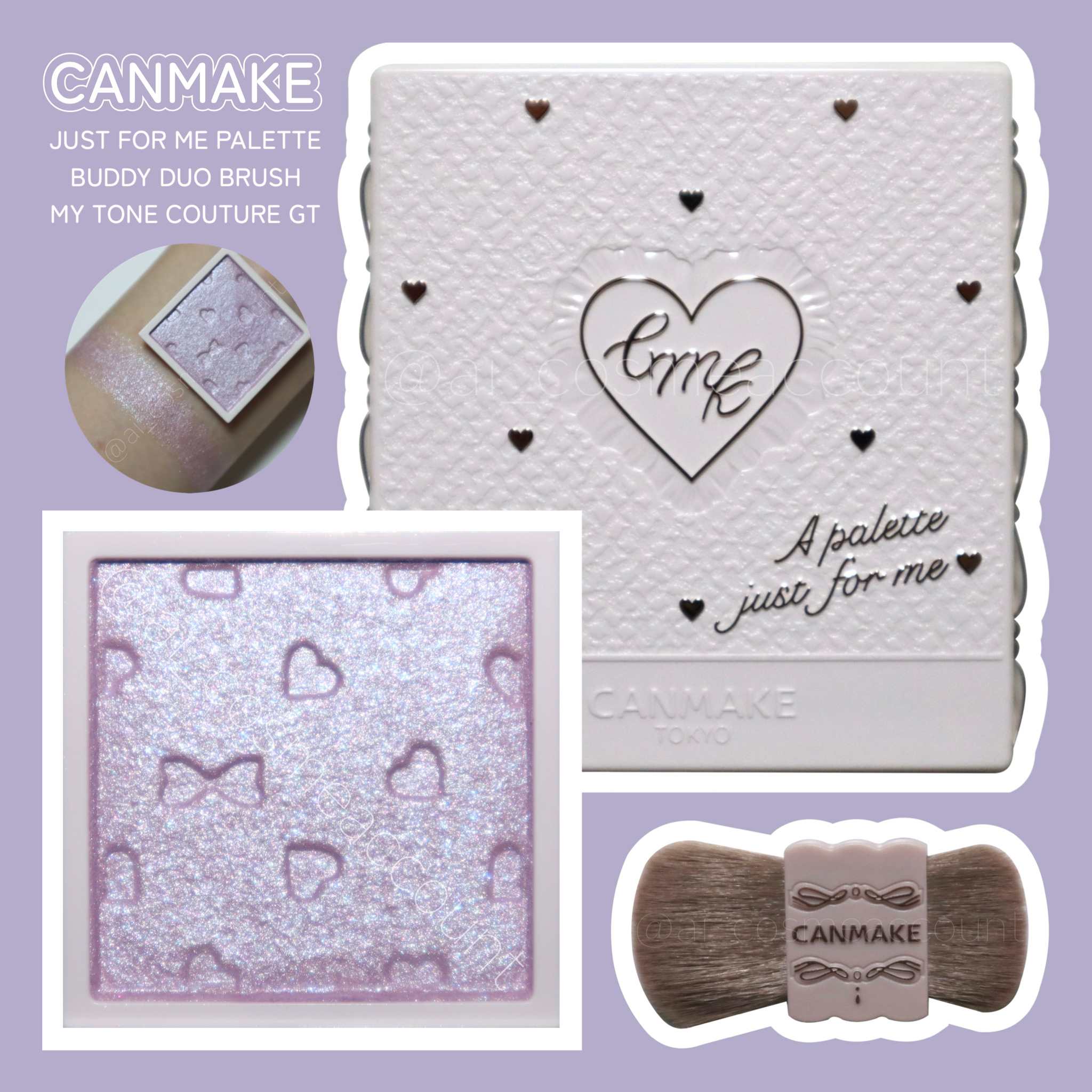 マイトーンクチュール GT03 アイシーライラック/キャンメイク/メイクアップキットを使ったクチコミ（1枚目）