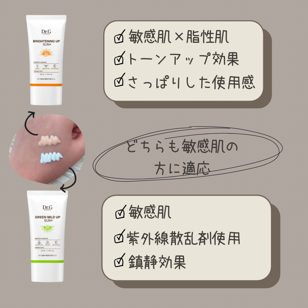 ブライトニングアップサンプラス/Dr.G/日焼け止めクリームを使ったクチコミ（2枚目）