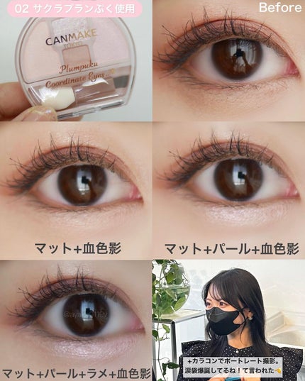 プランぷくコーデアイズ/キャンメイク/パウダーアイシャドウを使ったクチコミ(8枚目)