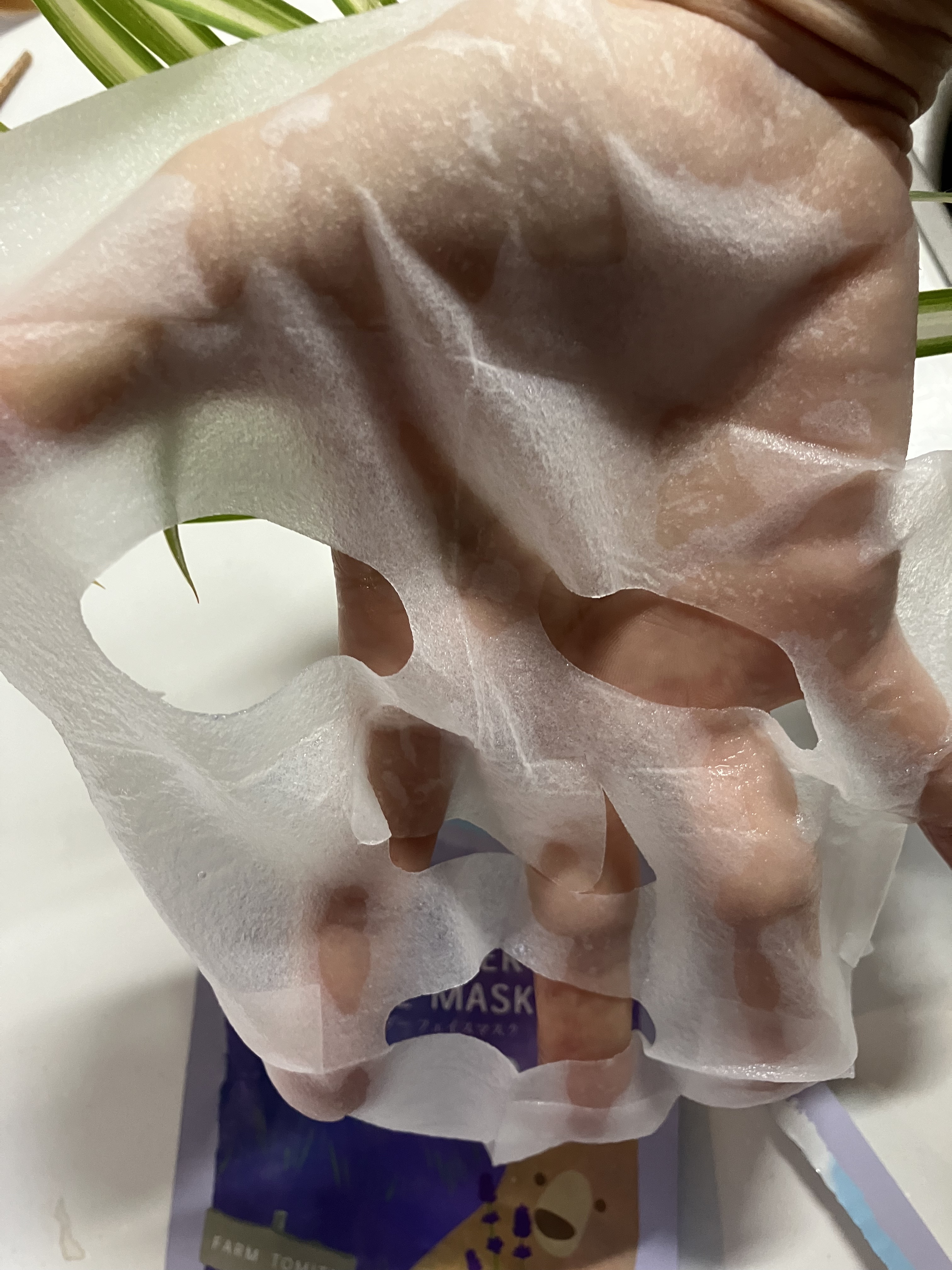 ラベンダーフェイスマスク/ファーム富田/シートマスク・パックを使ったクチコミ（2枚目）