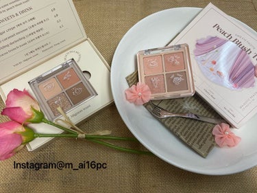 NOTONE  Peach Blush Toast cafe eye palette /Sonomama FRUIT/パウダーアイシャドウを使ったクチコミ（1枚目）