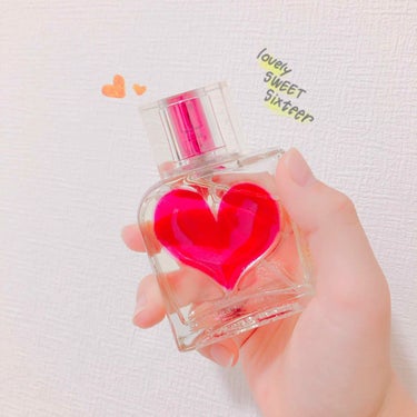 💗love sweet sixteen💗

¥4900くらい…
値段はちょっと高めだけど買って損はないと思う！

これはほんまにかわいい！

甘すぎない匂いで嫌にならないよ🌸
ワンプッシュで結構香るかな