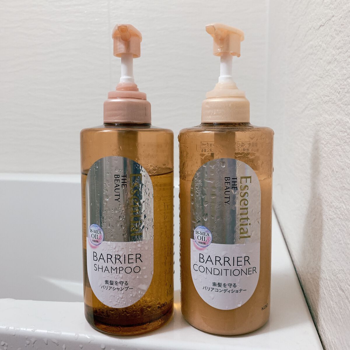 ザビューティ 髪のキメ美容素髪を守る バリアシャンプー/コンディショナー/エッセンシャル/シャンプー・コンディショナーを使ったクチコミ（1枚目）