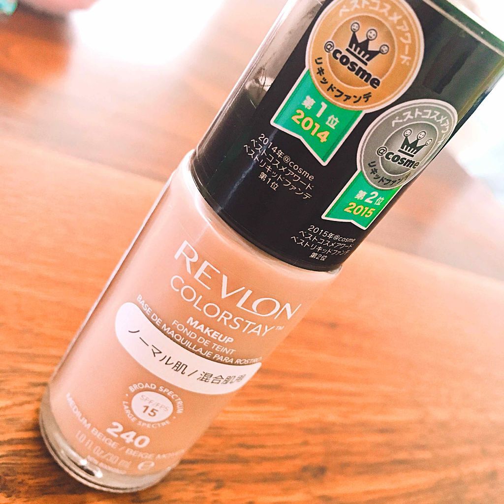 カラーステイ メイクアップ/REVLON/リキッドファンデーションを使ったクチコミ(1枚目)