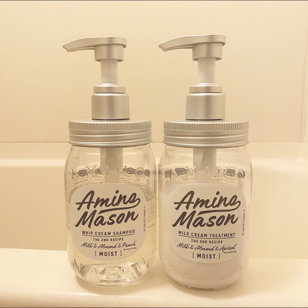 アミノメイソン ディープモイスト ホイップクリーム シャンプー/ミルククリーム ヘアトリートメント/アミノメイソン/市販シャンプーを使ったクチコミ（1枚目）