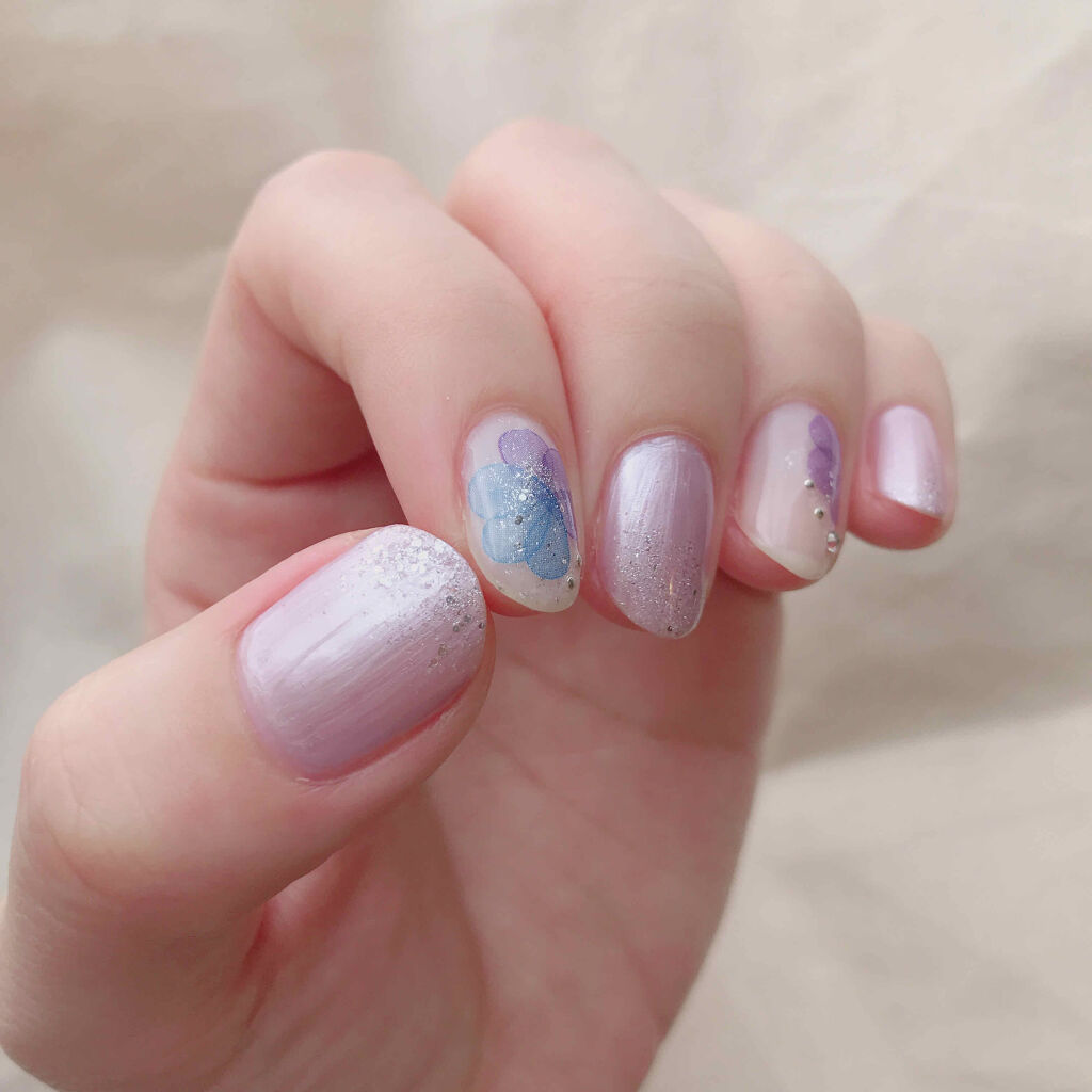 グロッシーコート ミルクコート【旧】/スキューズミー/オールインワンネイルを使ったクチコミ（2枚目）