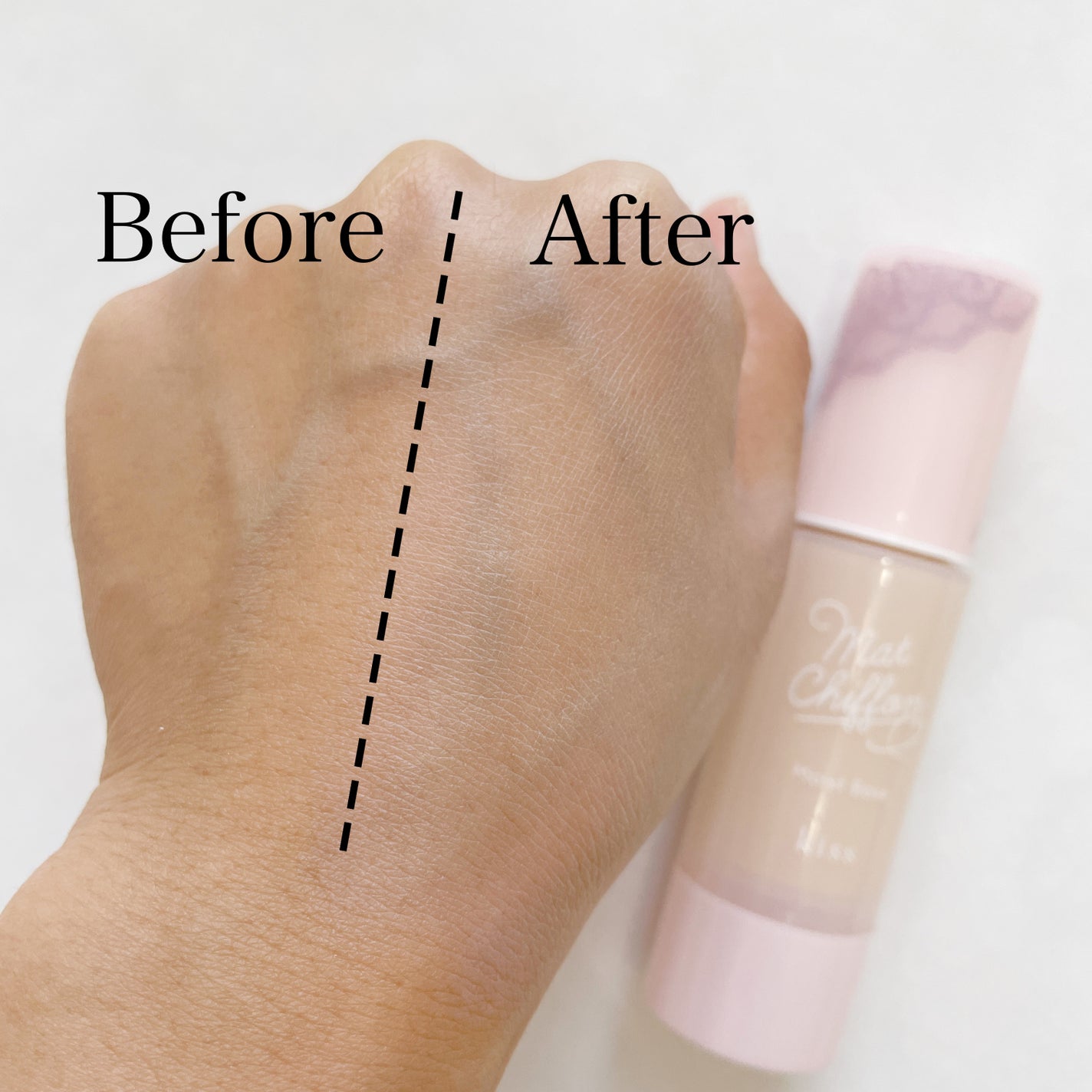 マットシフォンUVモイストベース/KiSS/化粧下地を使ったクチコミ(5枚目)