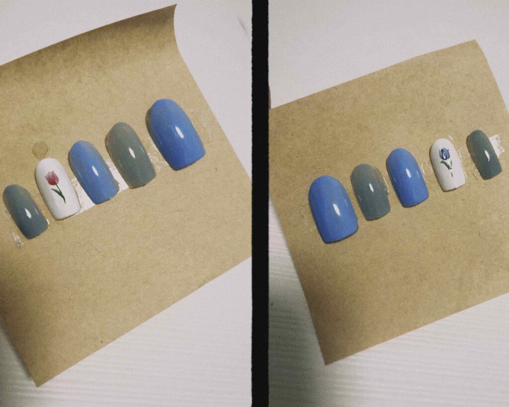 しずくネイルシール/キャンドゥ/ネイルシールを使ったクチコミ（3枚目）