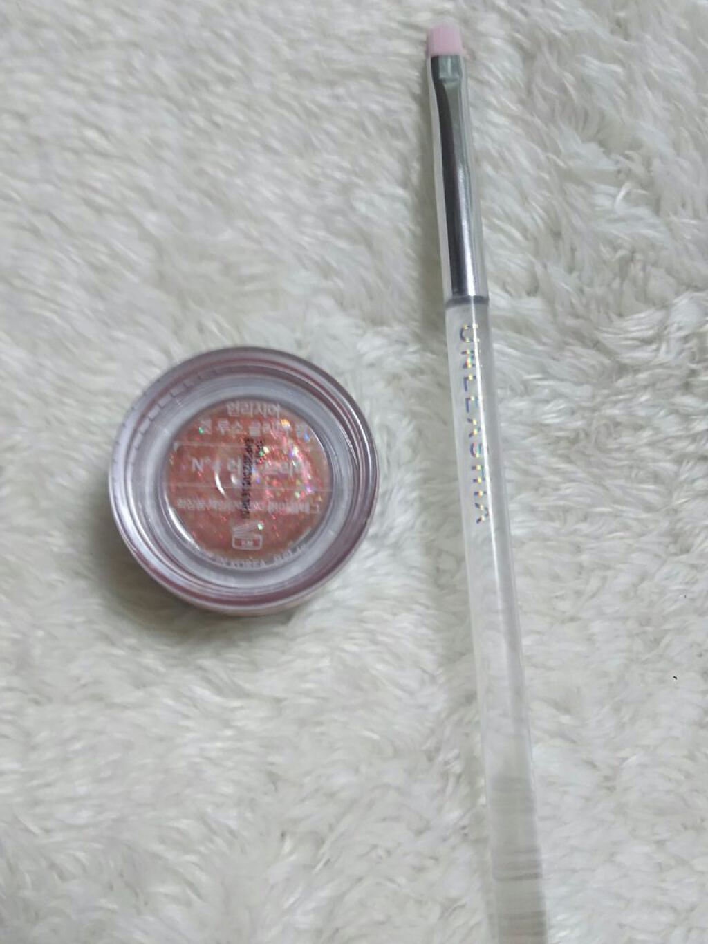 ゲットルーズグリッタージェル N°4ラブドリーマー/unleashia/グリッターを使ったクチコミ（1枚目）