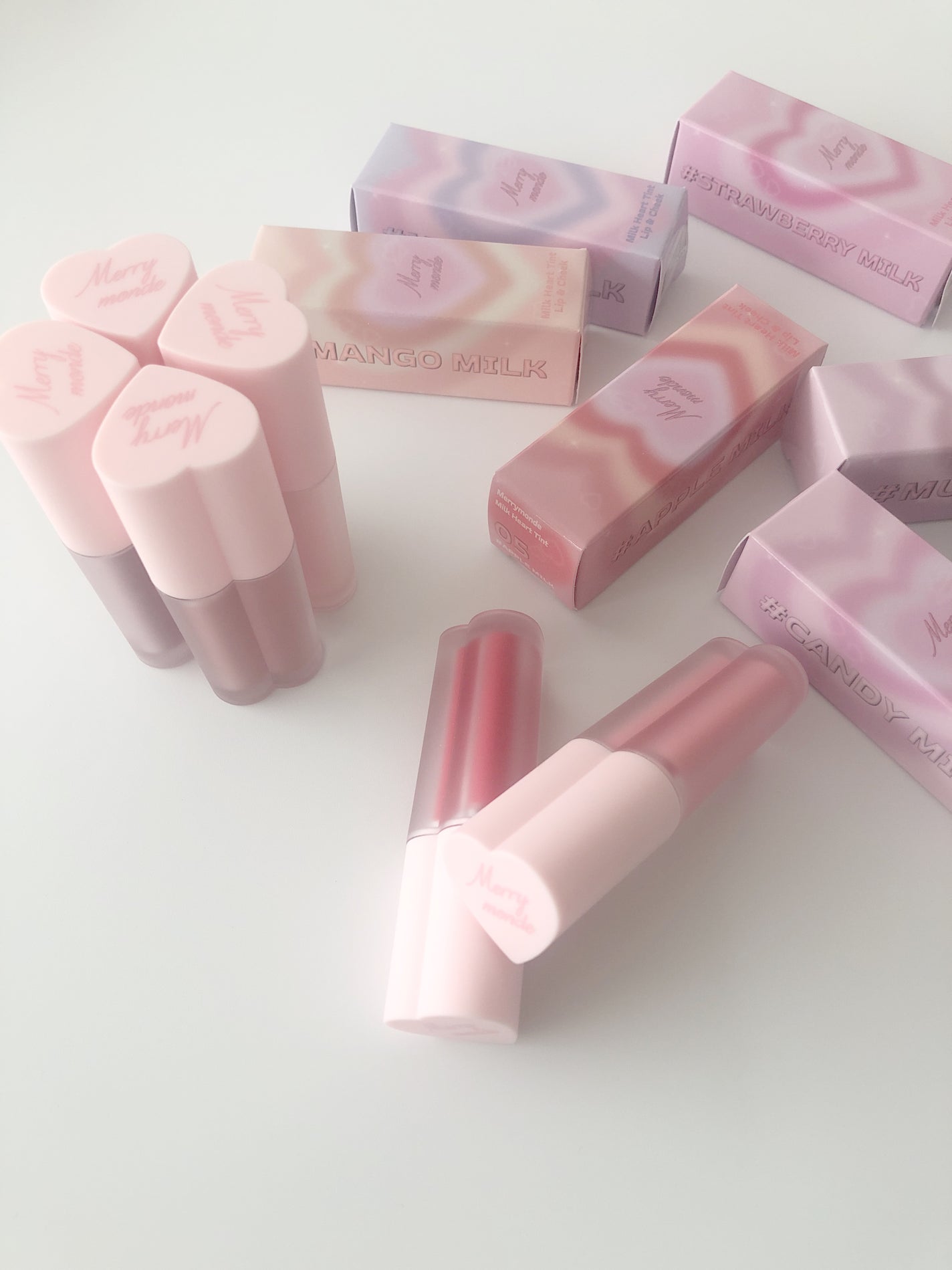 ミルクハートティントリップアンドチーク/Merrymonde/リップティントを使ったクチコミ(9枚目)