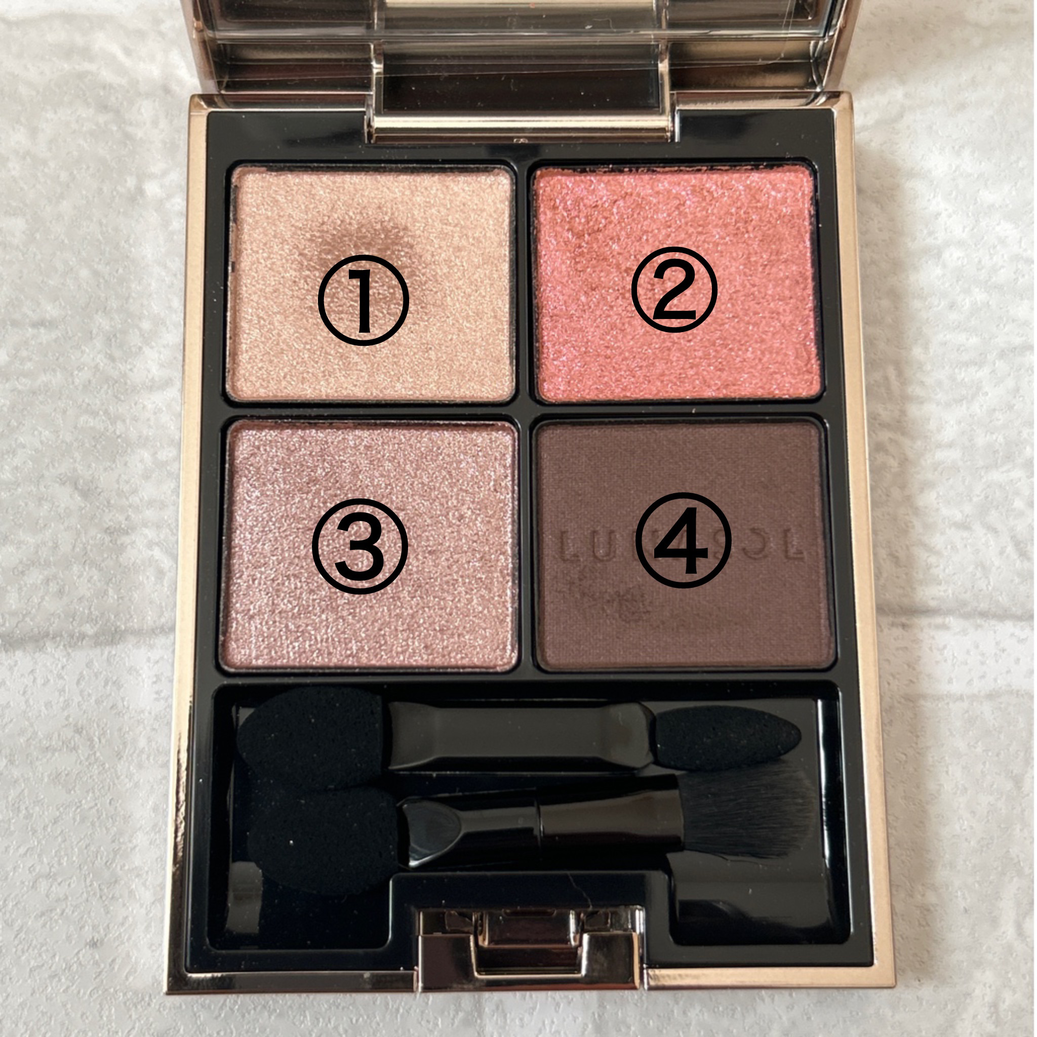 アイカラーレーション/LUNASOL/アイシャドウパレットを使ったクチコミ（2枚目）