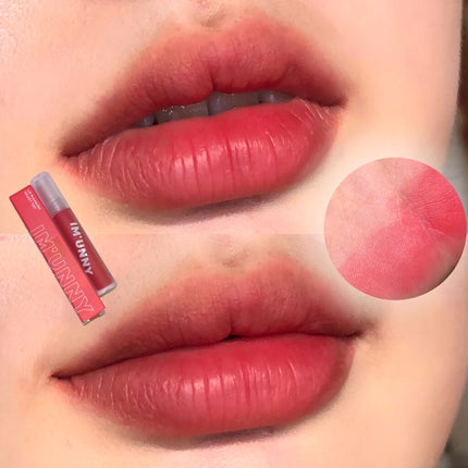 IM UNNY リッププレジャーベルベットティントのクチコミ「IM UNNY 新作登場!韓国ドラマのリップカラー🥰 
【使った商品】
IM UNNY Li.....」(2枚目)