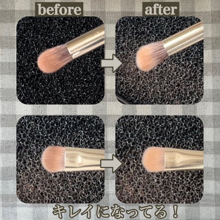 メイクブラシドライクリーナー/DAISO/メイクアップキットを使ったクチコミ(4枚目)