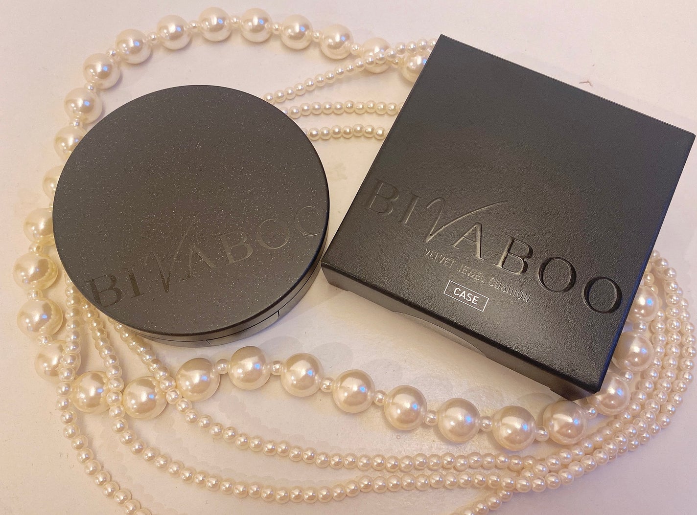 ベルベットジュエルクッション/BIVABOO/クッションファンデーションを使ったクチコミ(1枚目)