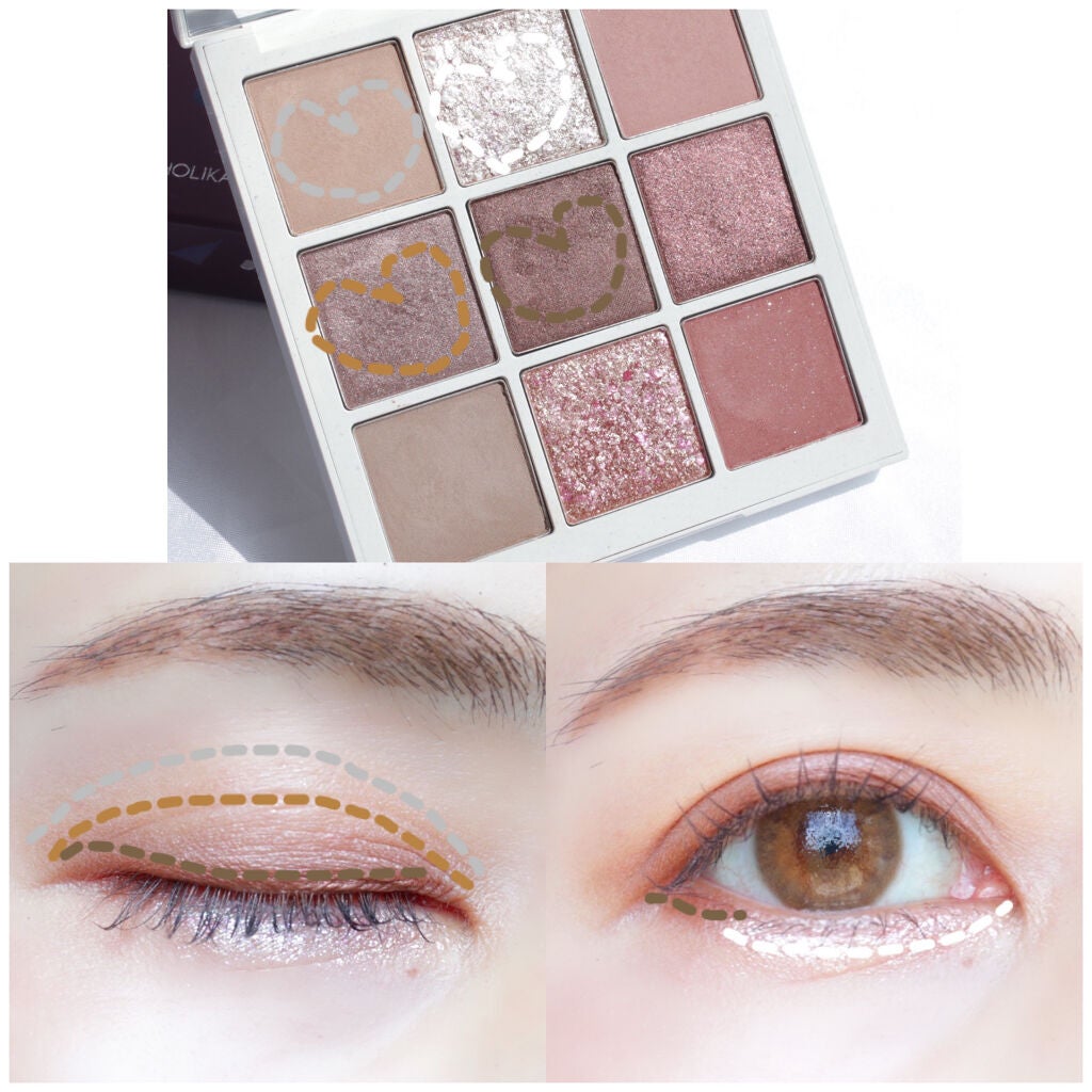 TERRAZZO Shadow palette/HOLIKA HOLIKA/アイシャドウパレットを使ったクチコミ(3枚目)
