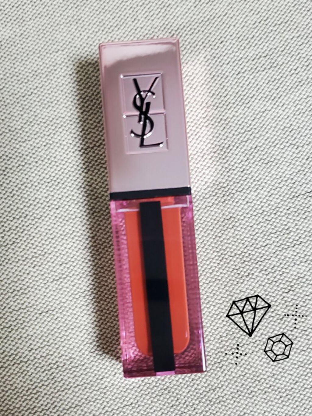 ルージュ ピュールクチュール ヴェルニ ウォーターグロウ No.213 ノータブー チリ/YVES SAINT LAURENT BEAUTE/口紅を使ったクチコミ（1枚目）