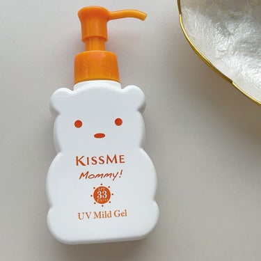 ▷▶
KISS ME mommy!
UV Mild Gel
SPF33 PA+++

この夏小６の娘がボディ用で毎日使ってるUVケアです
3本目なのでコスパ…全身に使っているのでしょうがないか

私もた