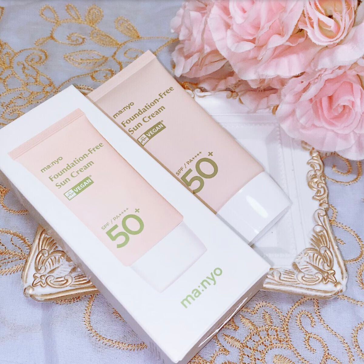 ファンデフリー サンクリーム/manyo/日焼け止めクリームを使ったクチコミ(4枚目)